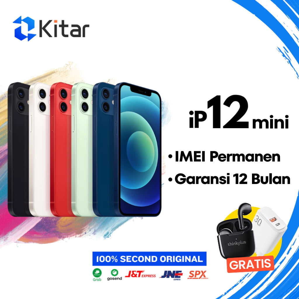 iPhone 12 Mini ex iBox IMEI Permanen Garansi 12 Bln 100% Original Second iPhone FULLSET 128GB 256GB 512GB