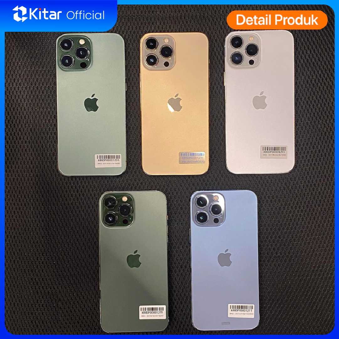 iPhone 13 Pro Max Second Original Resmi IMEI Permanen + Garansi 1 Tahun - Kitar