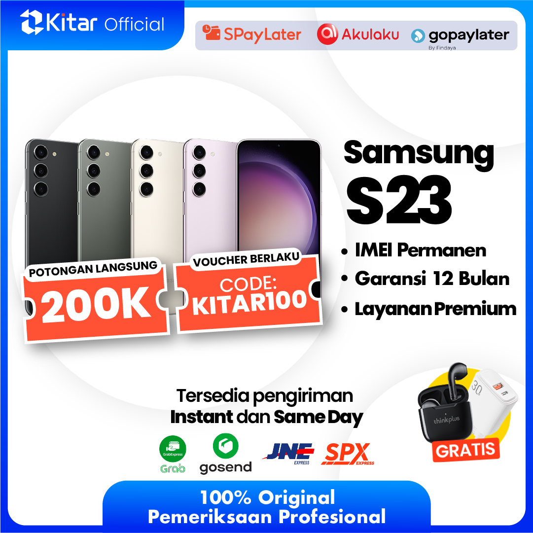 Samsung S23 Second Original Resmi IMEI Permanen + Garansi 1 Tahun - Kitar