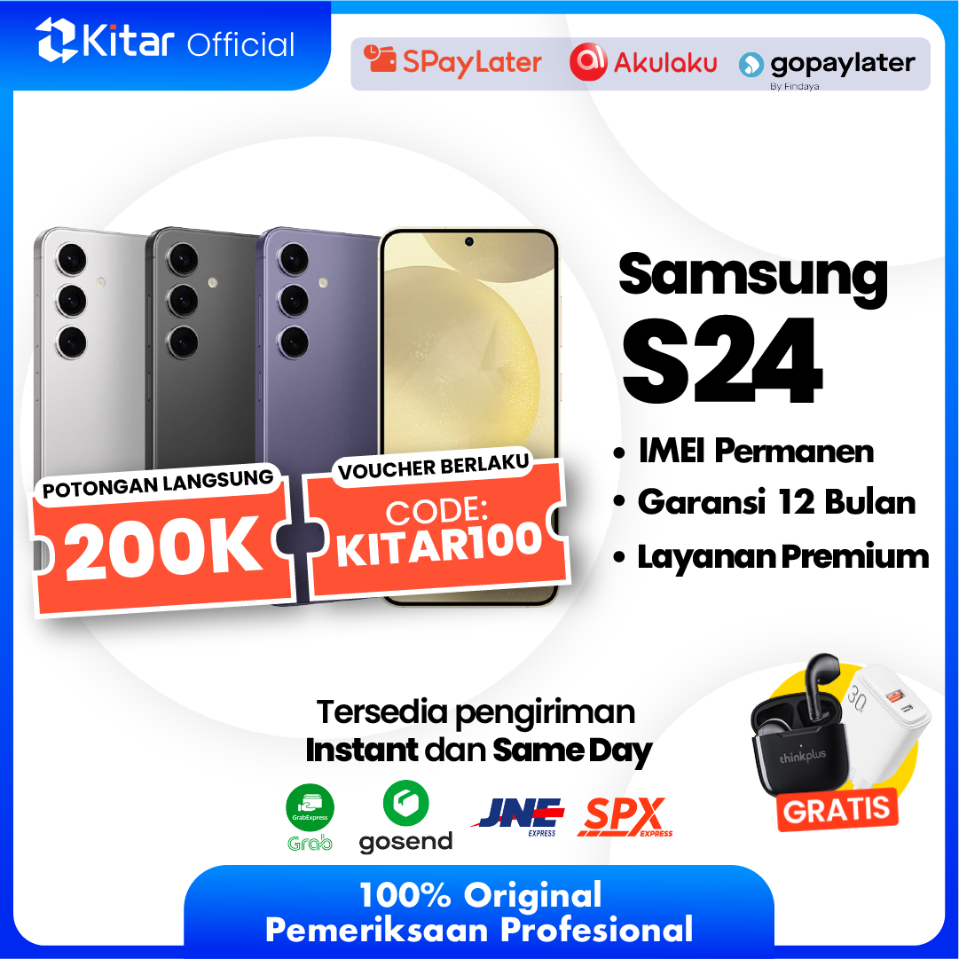 Samsung S24 Second Original Resmi IMEI Permanen + Garansi 1 Tahun - Kitar